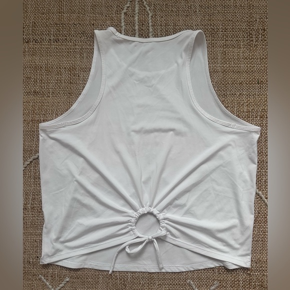 Two Spanx Butter Keyhole Tank Top Activewear Black White Medium - Picture 5 of 9